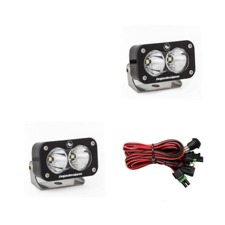 Baja Designs LED Light Pods Spot Pattern Pair S2 Pro Series 487801